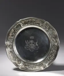 Plate, c. 1820. Creator: Paul Storr (British, 1771-1844)
