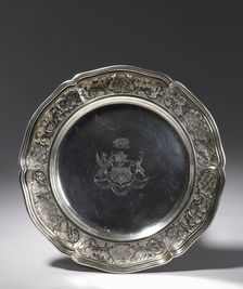 Plate, c. 1820. Creator: Paul Storr (British, 1771-1844)