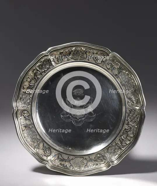 Plate, c. 1820. Creator: Paul Storr (British, 1771-1844).