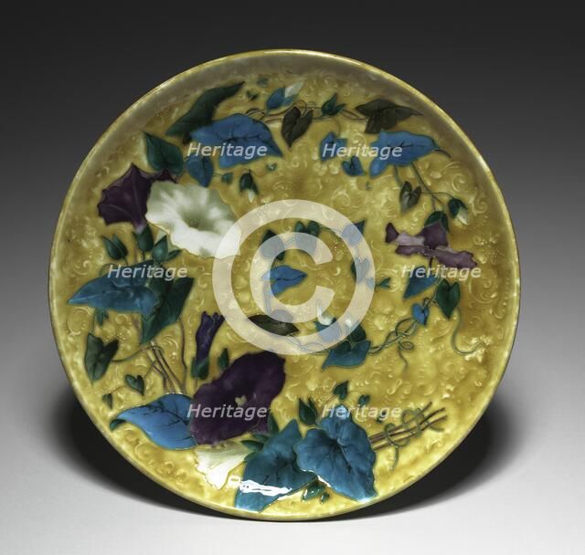 Plate, c. 1880-1890. Creator: Theodore Deck (French, 1823-1891).