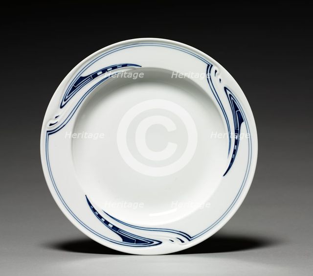 Plate, c. 1903. Creator: Henry C. Van de Velde (Belgian, 1863-1957); Meissen Porcelain Factory (German), firm of.