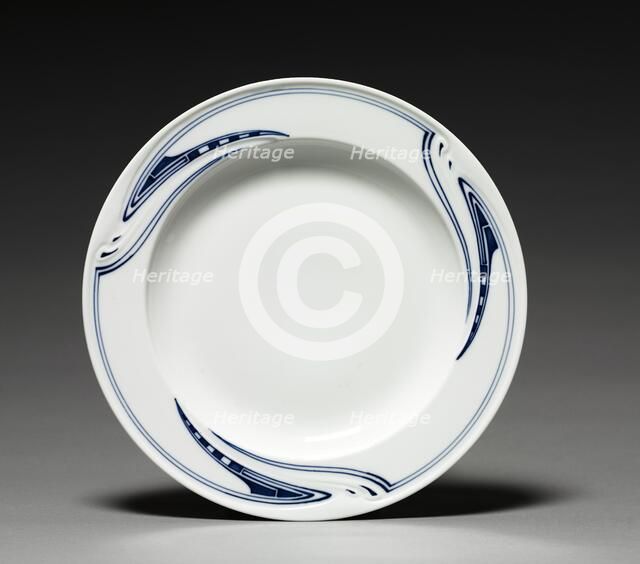Plate, c. 1903. Creator: Henry C. Van de Velde (Belgian, 1863-1957); Meissen Porcelain Factory (German), firm of.