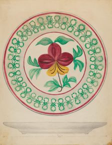 Plate, c. 1936. Creator: Albert Eyth