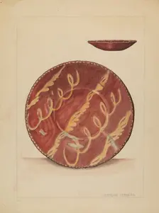 Plate, c. 1936. Creator: Gertrude Lemberg