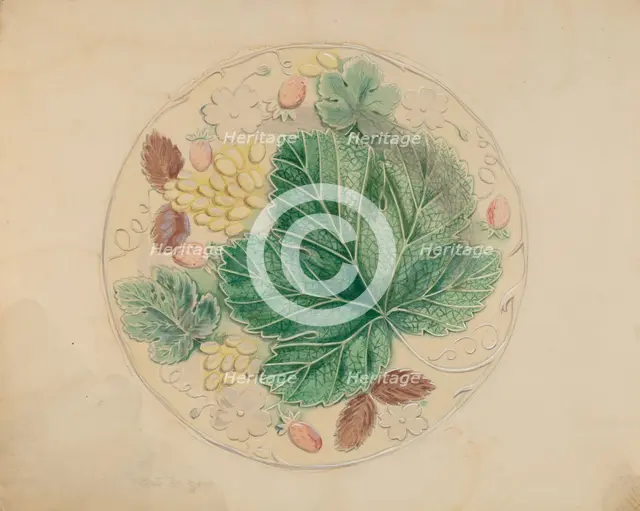 Plate, c. 1936. Creator: Dorothy Posten.