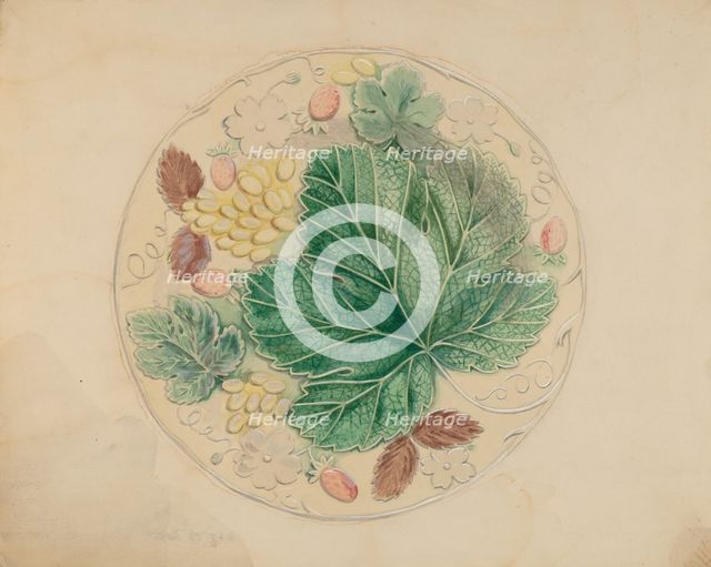 Plate, c. 1936. Creator: Dorothy Posten.