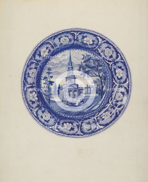 Plate, c. 1936. Creator: Florian Rokita.