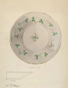 Plate, c. 1936. Creator: Kurt Melzer