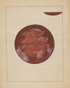 Plate, c. 1936. Creator: John Dana