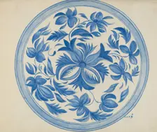 Plate, c. 1936. Creator: Margaret Stottlemeyer