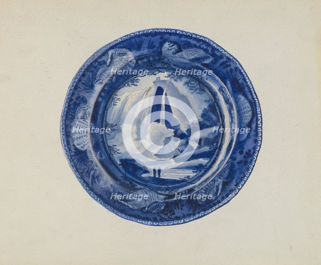 Plate, c. 1936. Creator: William Kerby.