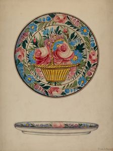 Plate, c. 1938. Creator: Byron Dingman