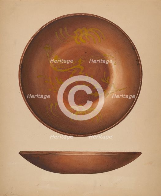 Plate, c. 1939. Creator: Giacinto Capelli.