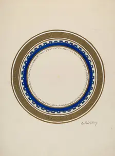 Plate, c. 1940. Creator: Edith Olney