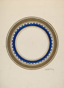 Plate, c. 1940. Creator: Edith Olney