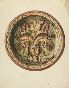 Plate, c. 1953. Creator: Charlotte Sperber