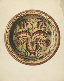 Plate, c. 1953. Creator: Charlotte Sperber