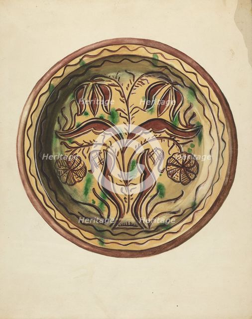 Plate, c. 1953. Creator: Charlotte Sperber.