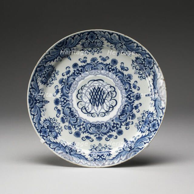 Plate, Delft, 1657-1818. Creator: De Griekesche A.
