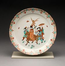 Plate, Delft, 1718/35. Creator: Ary van Rijsselberg