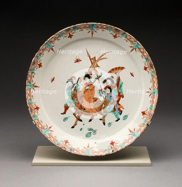 Plate, Delft, 1718/35. Creator: Ary van Rijsselberg.