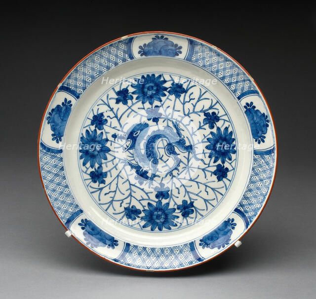 Plate, Delft, c. 1700. Creator: De Griekesche A.