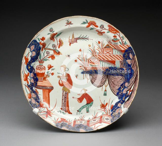 Plate, Delft, c. 1710/20. Creator: De Griekesche A.