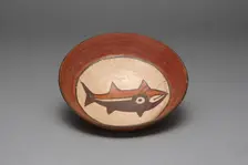 Plate Depicting a Fish, Shark, or Whale, 180 B.C./A.D. 500. Creator: Unknown