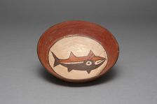 Plate Depicting a Fish, Shark, or Whale, 180 B.C./A.D. 500. Creator: Unknown