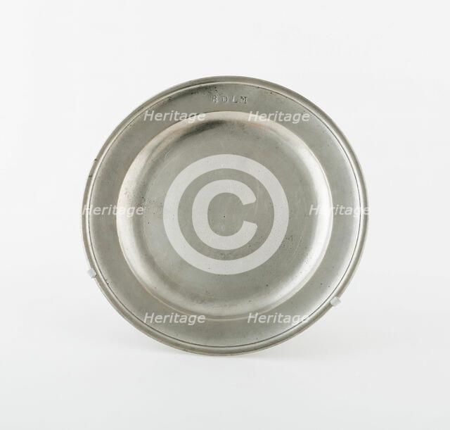 Plate, England, 1740/70. Creator: A. Carter.