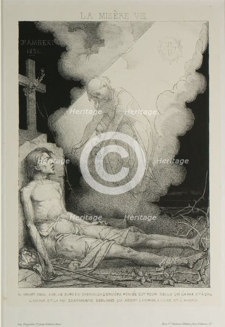 Plate Eight from Misery, 1851. Creator: Charles Rambert.