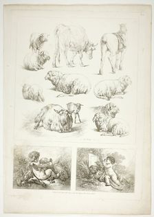 Plate Eight of 38 from Oeuvres de J. B. Huet, 1796–99. Creator: Jean Baptiste Marie Huet