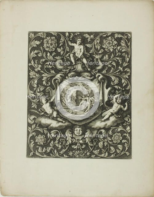 Plate Eleven, from A New Book of Ornaments, 1704. Creator: Simon Gribelin.