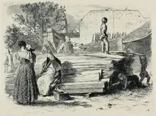 Plate four, from Radierversuche, 1844. Creator: Adolph Menzel
