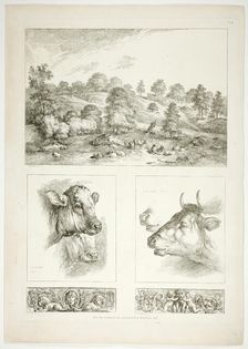Plate Four of 38 from Oeuvres de J. B. Huet, 1796–99. Creator: Jean Baptiste Marie Huet