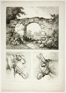 Plate Fourteen of 38 from Oeuvres de J. B. Huet, 1796–99. Creator: Jean Baptiste Marie Huet