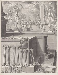 Plate for the Atlas Anatomico (unpublished), Plate ca. 1680-9..., Plate ca. 1680-94; printed 1740. Creator: Crisóstomo Martínez