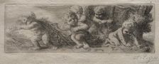 Plate for Top of Pin Box. Creator: Alphonse Legros (French, 1837-1911)