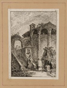 Plate Five from Evenings in Rome, 1763/64. Creator: Hubert Robert