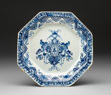 Plate, France, 19th or 20th century. Creator: Delftware