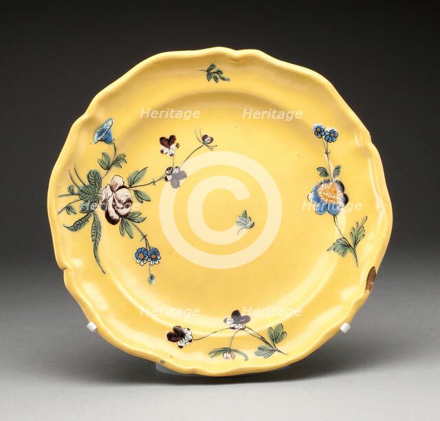 Plate, France, c. 1780. Creator: Unknown.