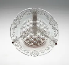Plate, France, c. 1830/60. Creator: Baccarat Glasshouse
