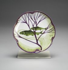 Plate from the Fish Service, Germany, 1899. Creator: Designed by Hermann Gradl