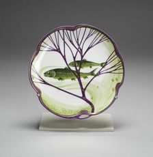 Plate from the Fish Service, Germany, 1899. Creator: Designed by Hermann Gradl