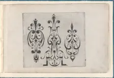 Plate from the Print Series Grateske voer golt smeden Schrijnwerkers Ende andere..., ca. 1610-1630. Creator: Meinert Gelijs