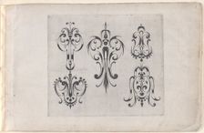 Plate from the Print Series Grateske voer golt smeden Schrijnwerkers Ende andere..., ca. 1610-1630. Creator: Meinert Gelijs