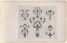 Plate from the Print Series Grateske voer golt smeden Schrijnwerkers Ende andere..., ca. 1610-1630. Creator: Meinert Gelijs