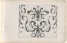 Plate from the Print Series Grateske voer golt smeden Schrijnwerkers Ende andere..., ca. 1610-1630. Creator: Meinert Gelijs