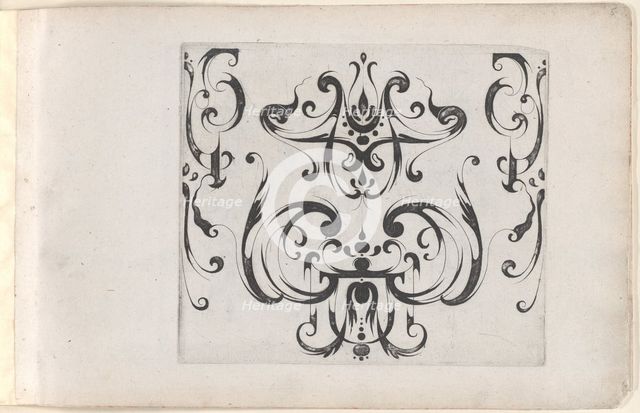 Plate from the Print Series 'Grateske voer golt smeden Schrijnwerkers Ende andere..., ca. 1610-1630. Creator: Meinert Gelijs.