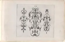 Plate from the Print Series Grateske voer golt smeden Schrijnwerkers Ende andere..., ca. 1610-1630. Creator: Meinert Gelijs